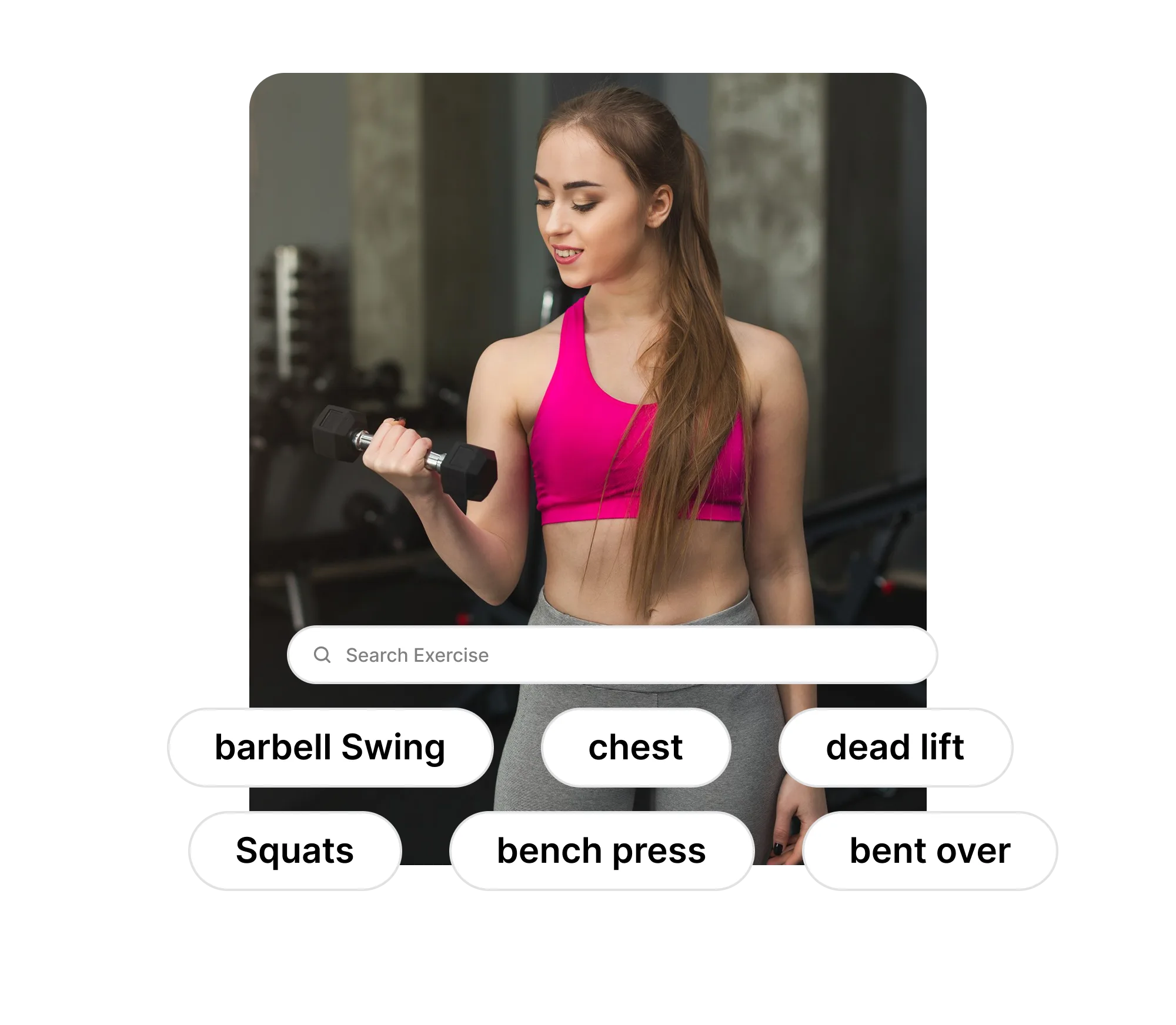Gym progress tracker with exercise search