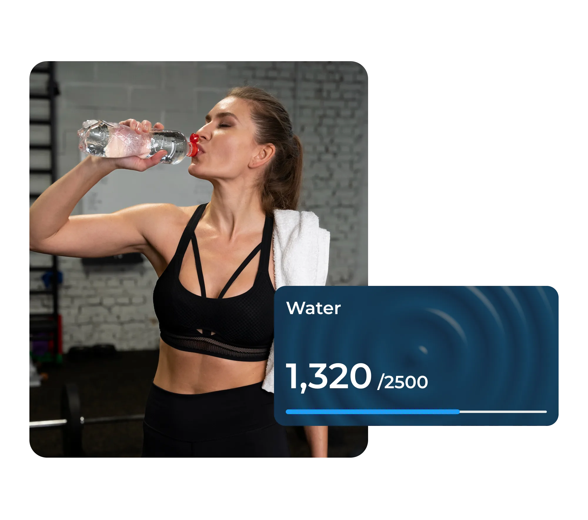 Gym progress tracking water intake