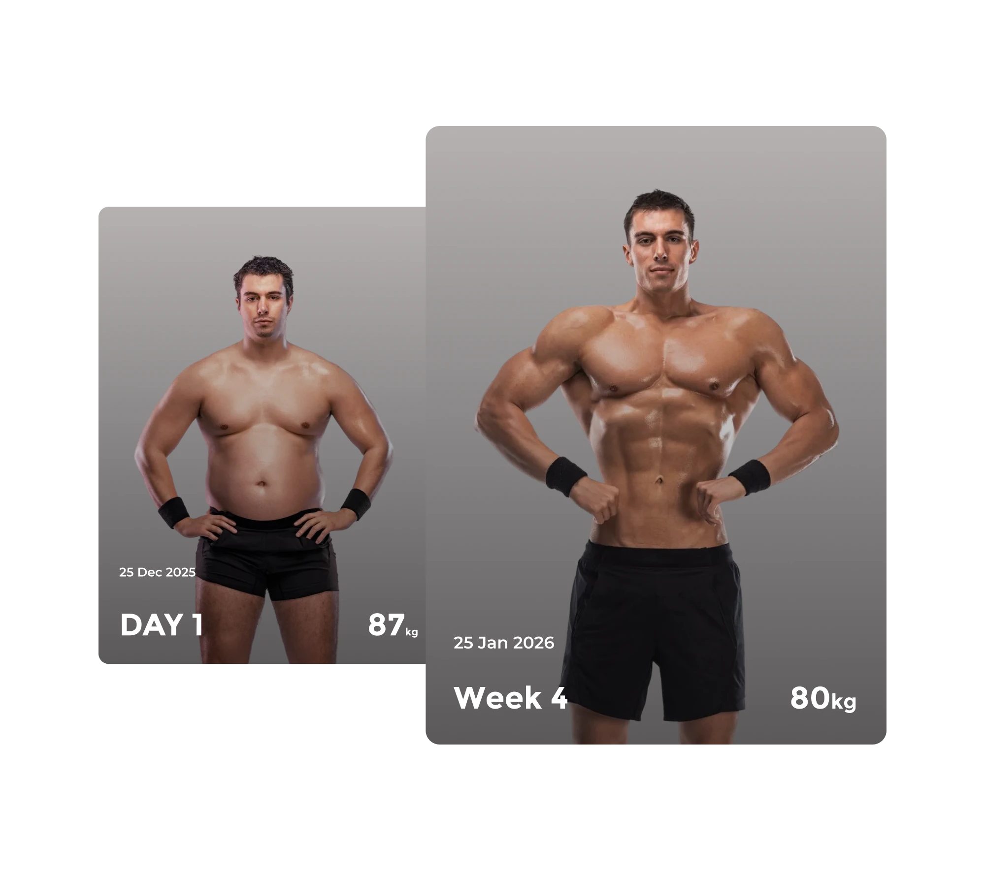 Gym progress transformation tracking