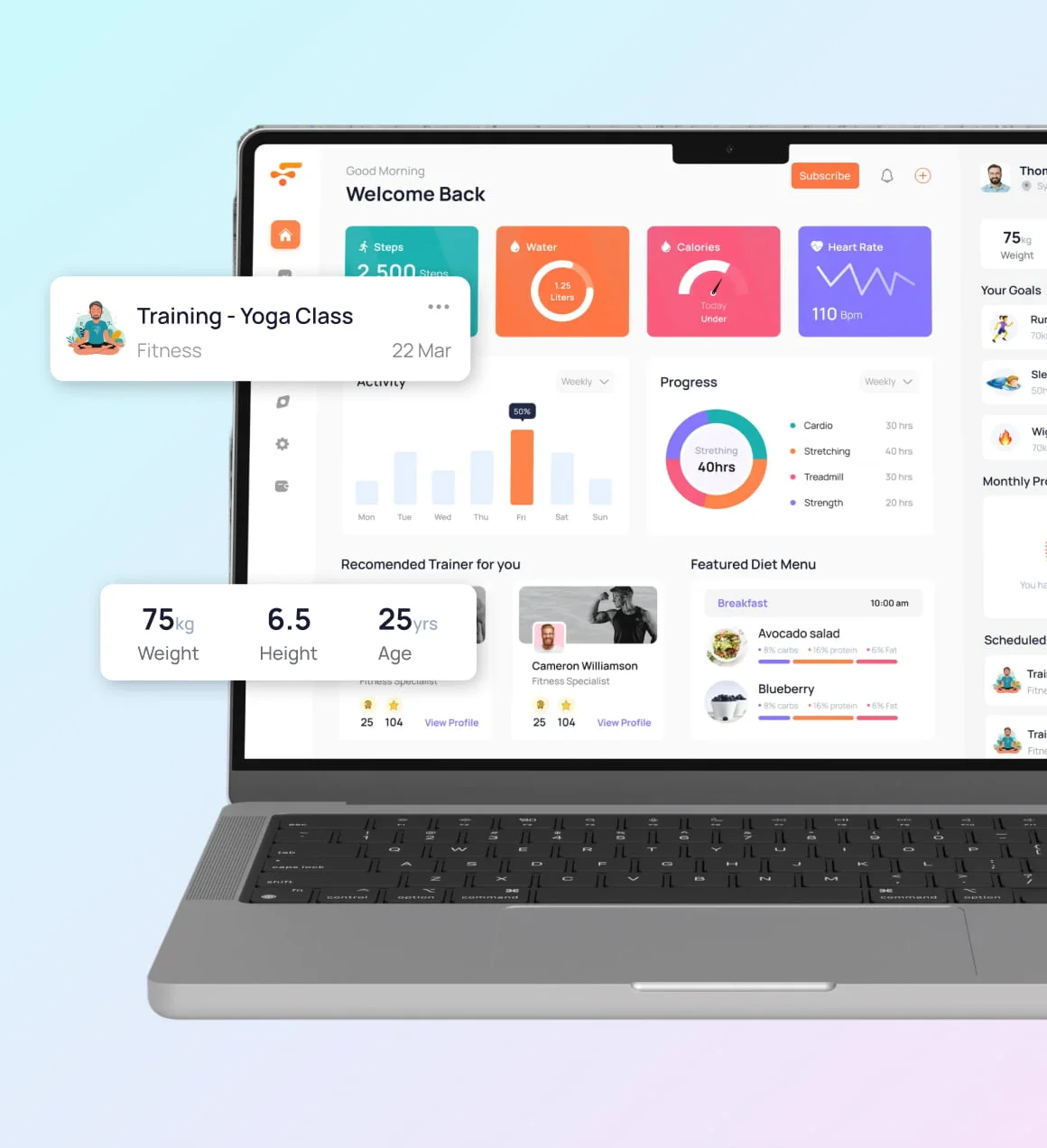 fitness mobile app development