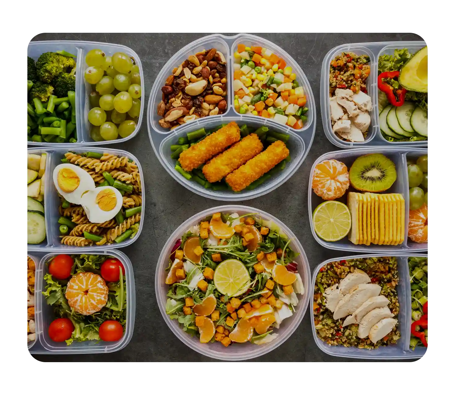 Instant macro meal plan creation mockup