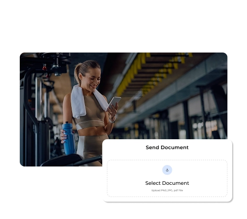 Share files and documents  mockup